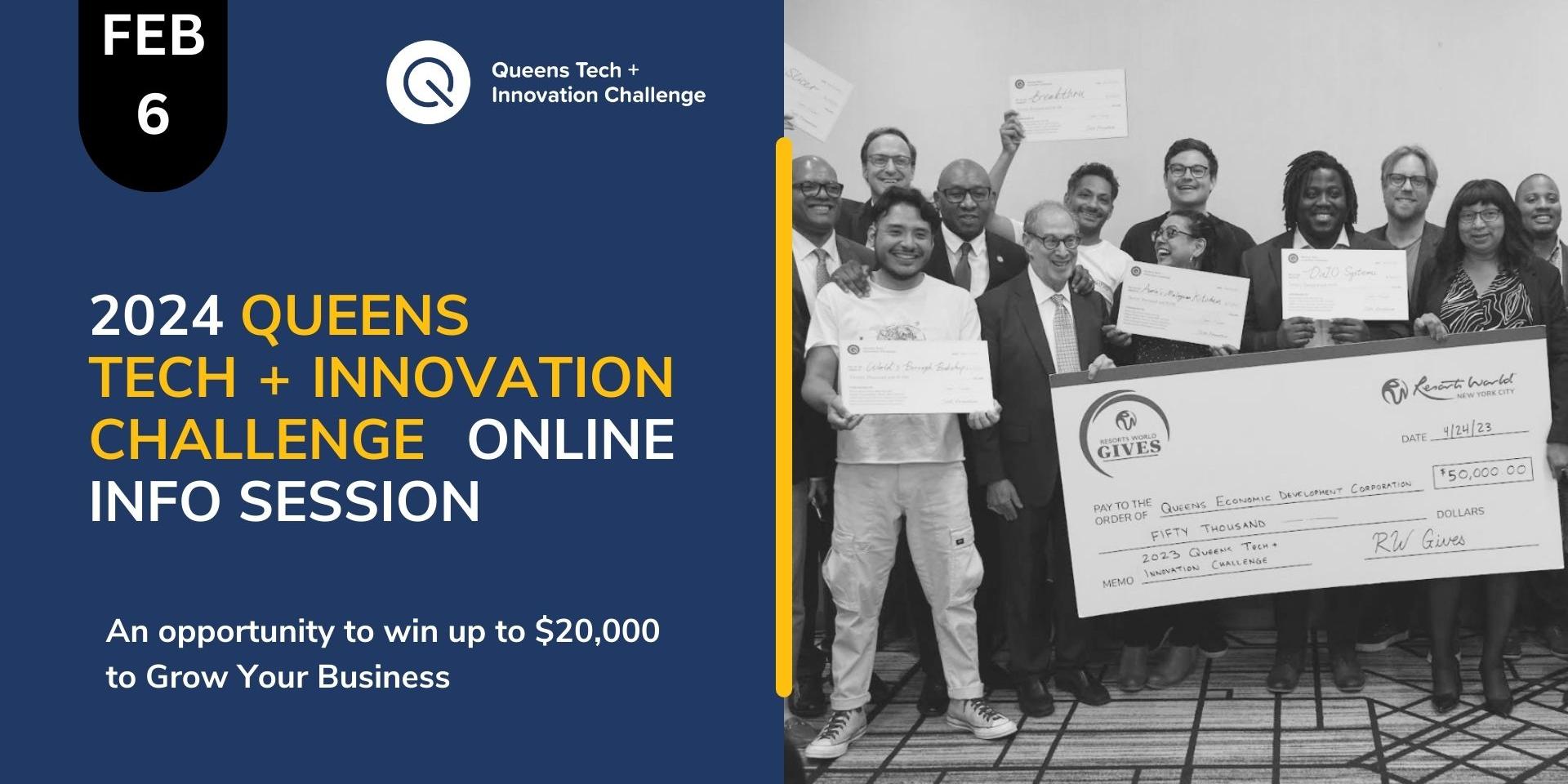 Cover Image for 2024 Queens Tech + Innovation Challenge Info Session