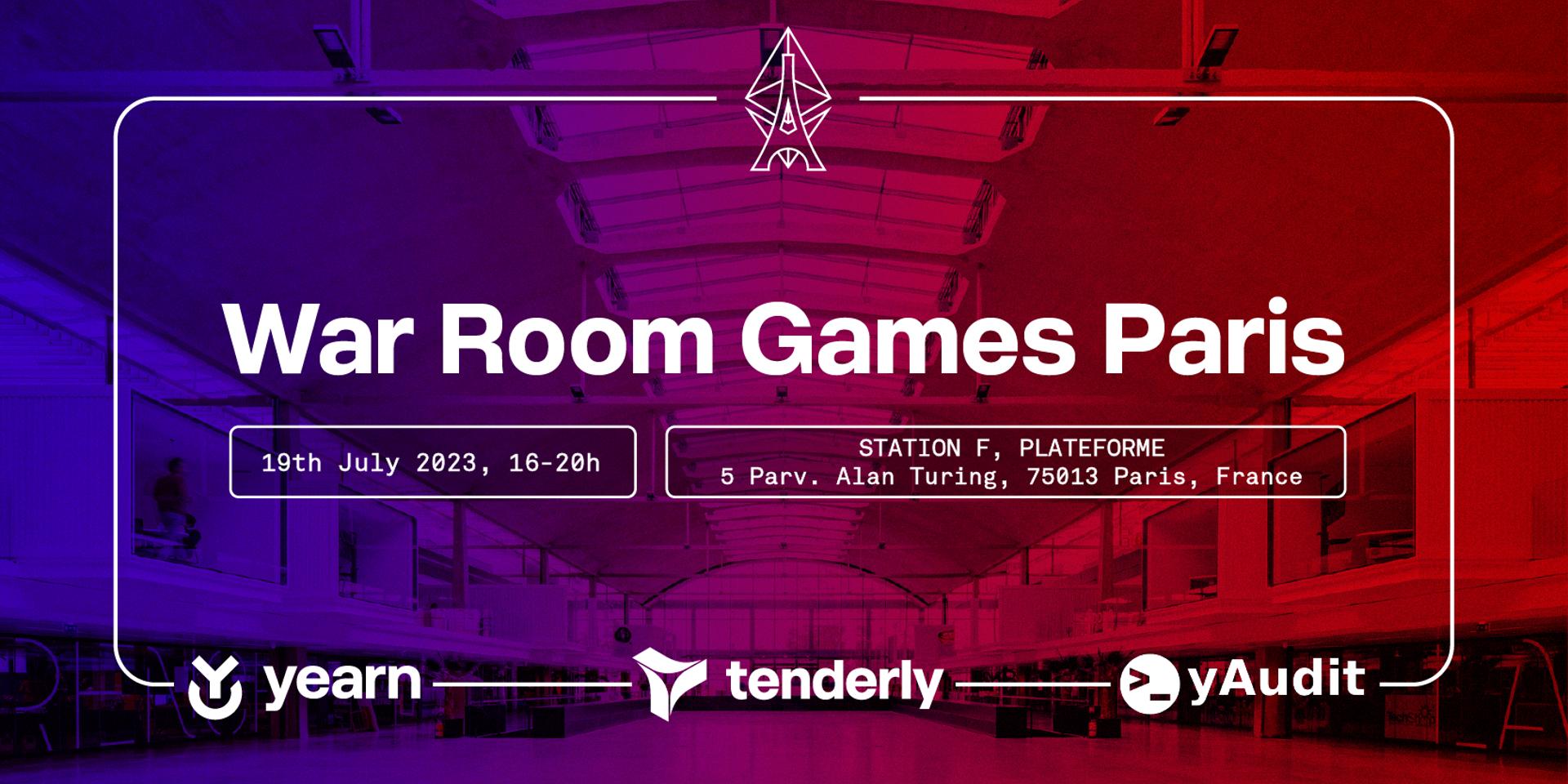 War Room Games Paris EthCC 2023! · Luma