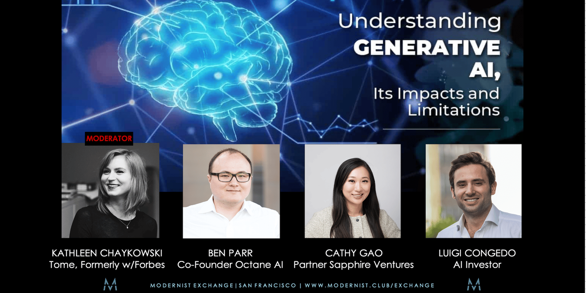 Cover Image for Modernist: Generative AI Panel with leading minds/investors in the space