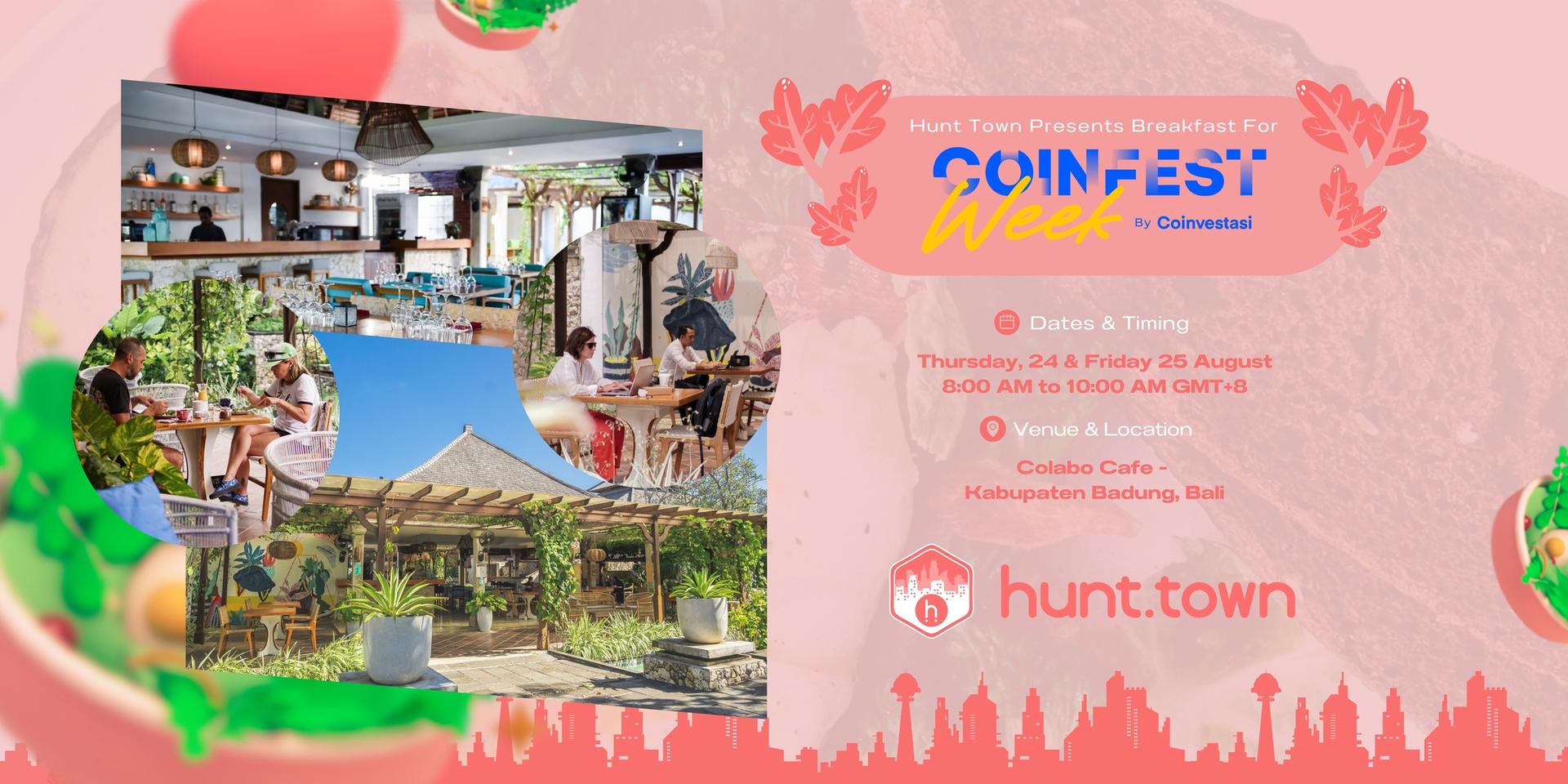 Cover Image for Hunt Town Breakfast for Coinfest Asia 2023 (Aug 24 & 25)