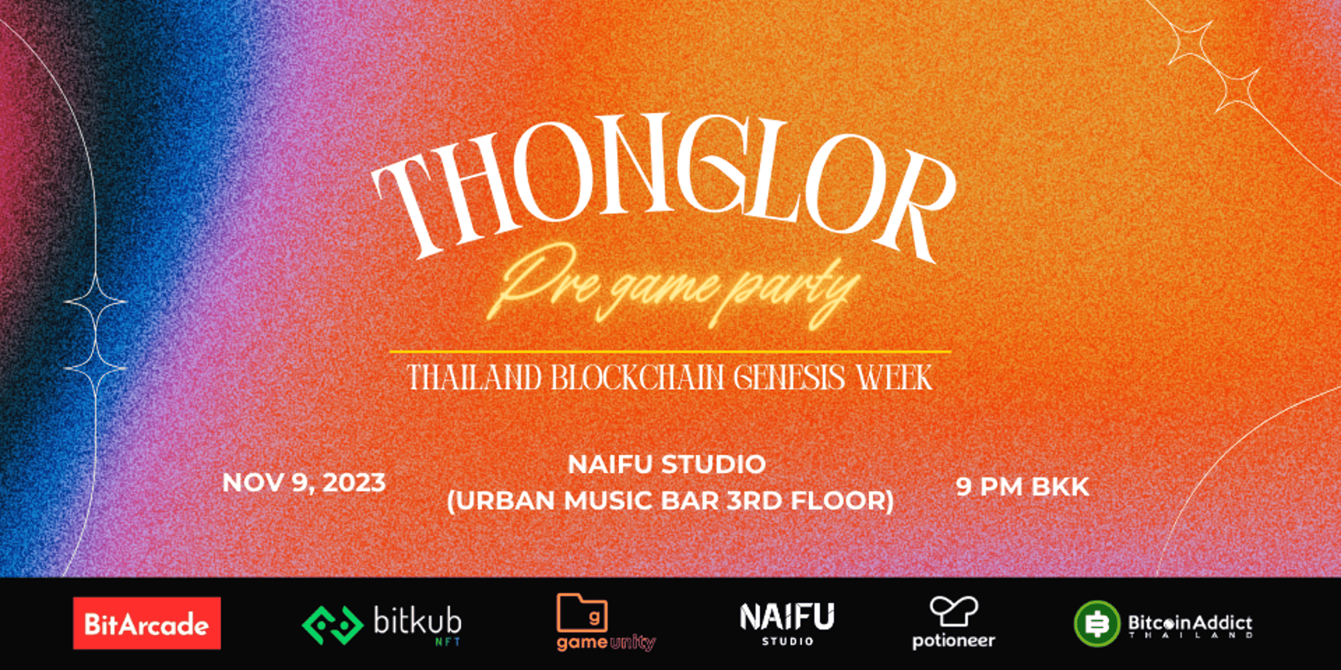 Cover Image for Thonglor NFT Night Pre Game Party — Thailand Blockchain Genesis Week