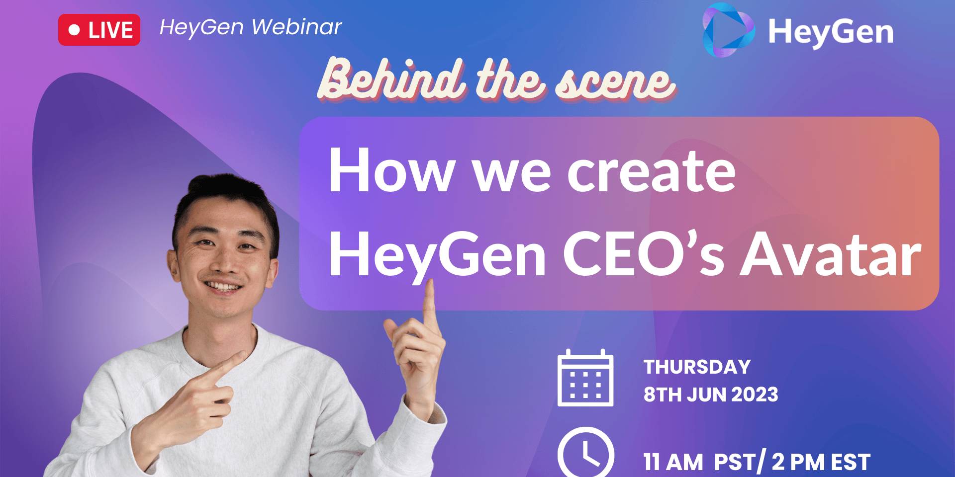 Cover Image for Behind the scene: How we create HeyGen CEO’s Avatar