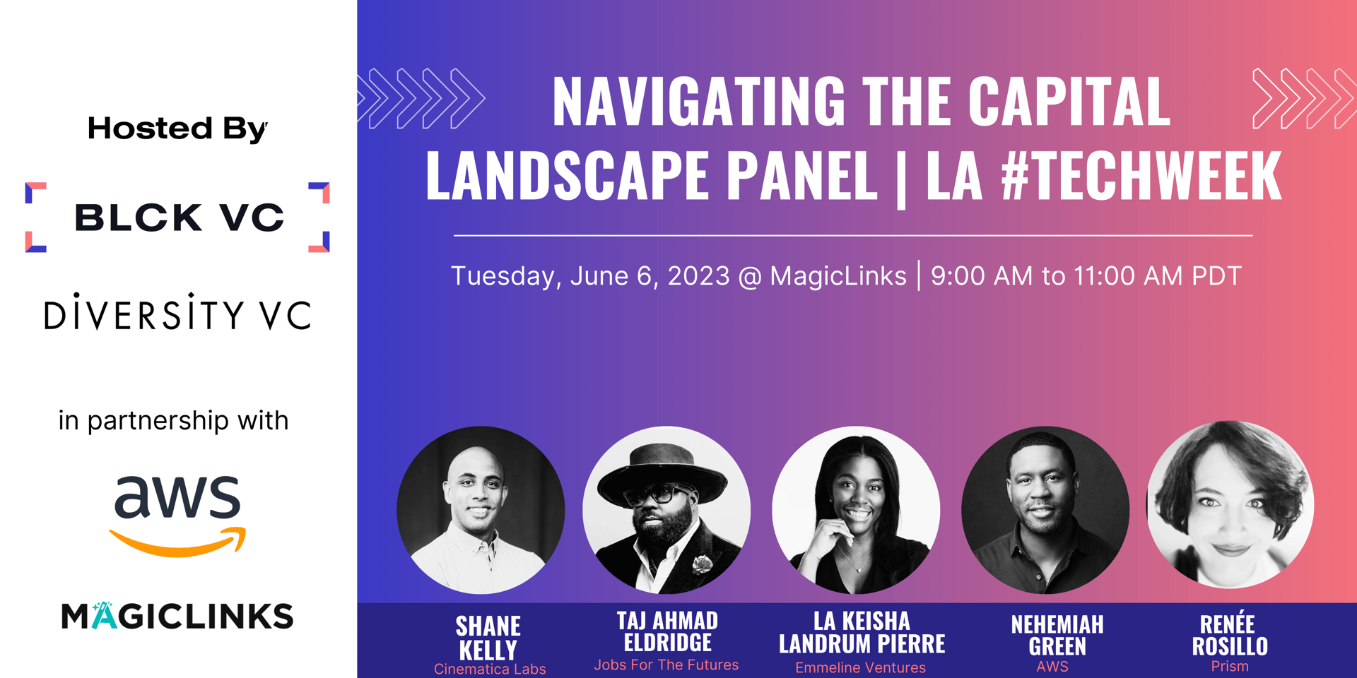 Cover Image for BLCK VC + Diversity VC: Navigating the Capital Landscape Panel | LA #TechWeek