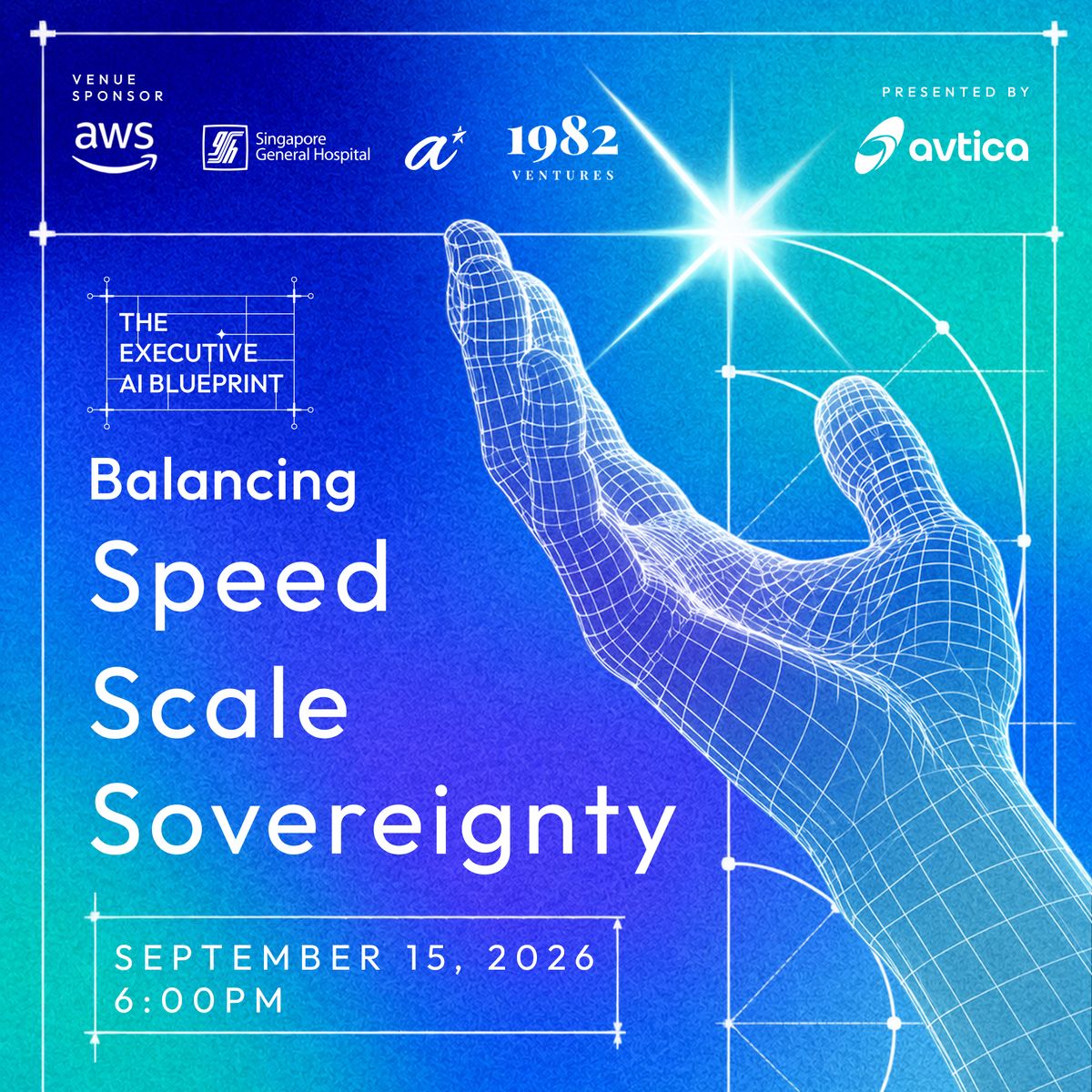 The Executive AI Blueprint — event poster