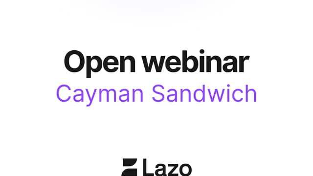 Cayman Sandwich | Open webinar