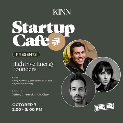 Startup Cafe: H5E Founders with Samy Kamkar (Openpath $297M exit, Legendary Hacker)