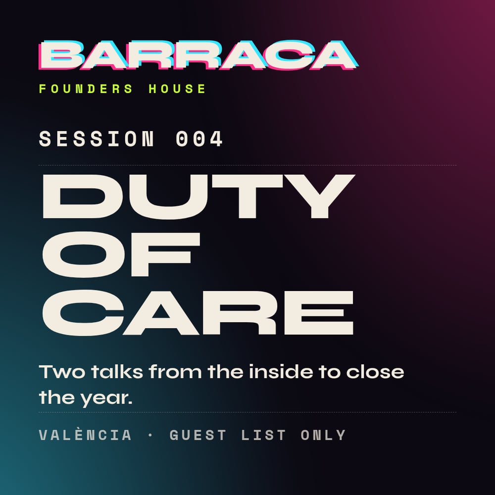 Portada de BARRACA 004 • DUTY OF CARE