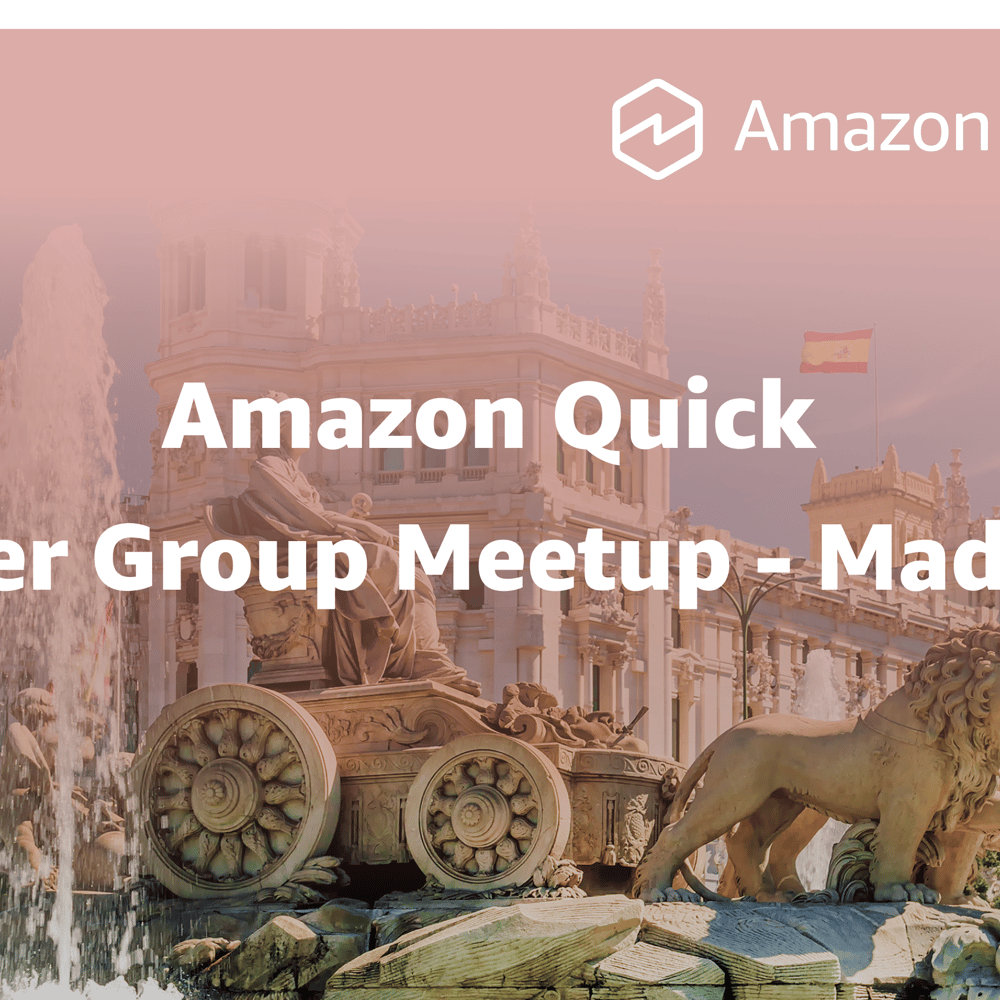 Portada de Madrid Amazon Quick User Group