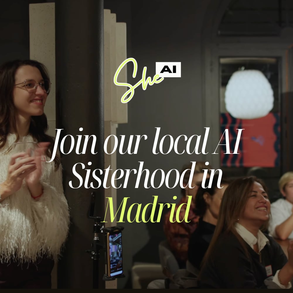 Portada de SheAI ft. Pitchless Show-and-Tell: Women Curious About AI