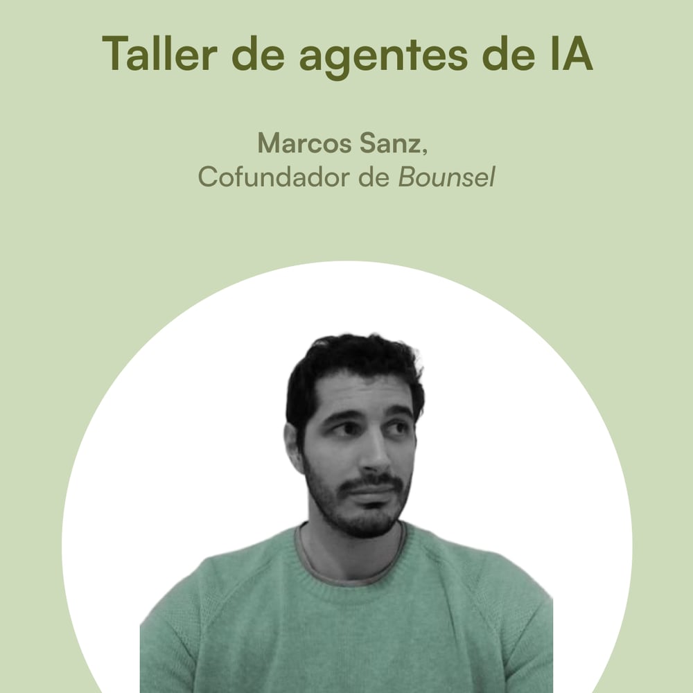 Portada de Taller: Agentes y herramientas de inteligencia artificial con Marcos Sanz