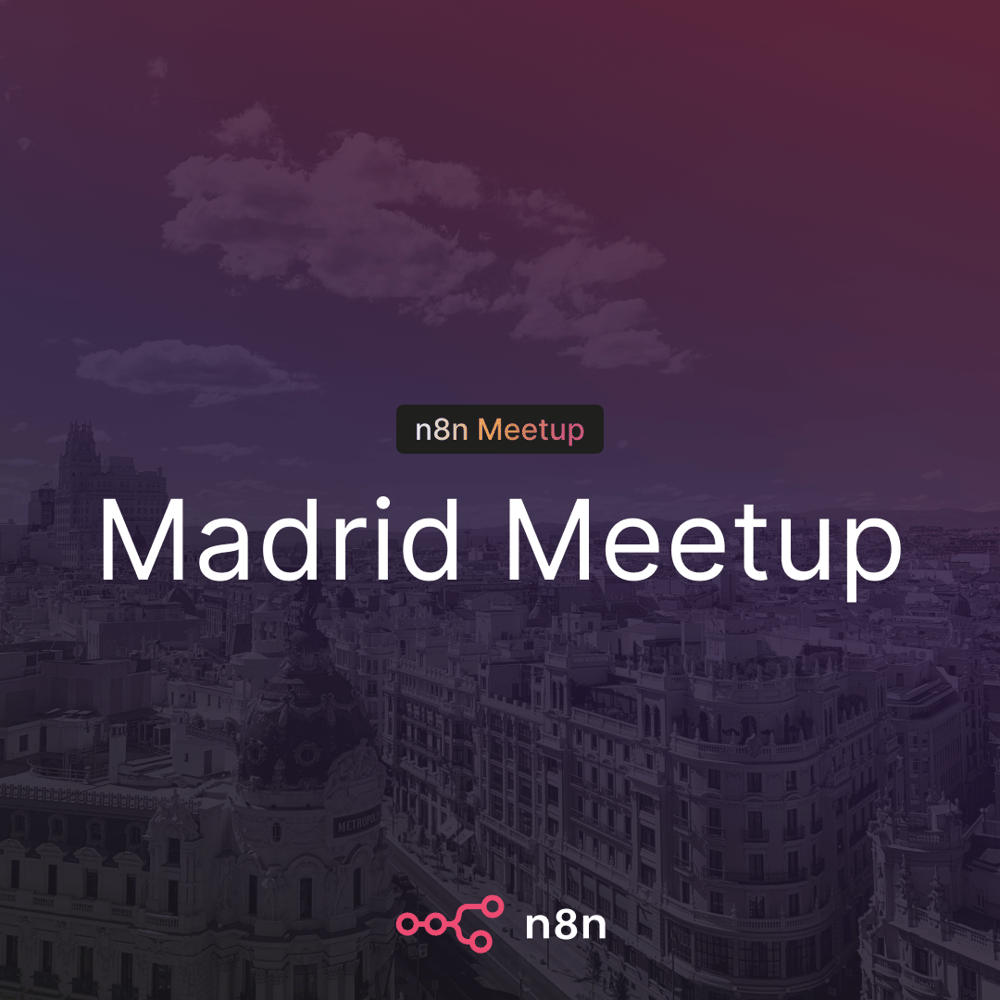 Portada de n8n Meetup Madrid