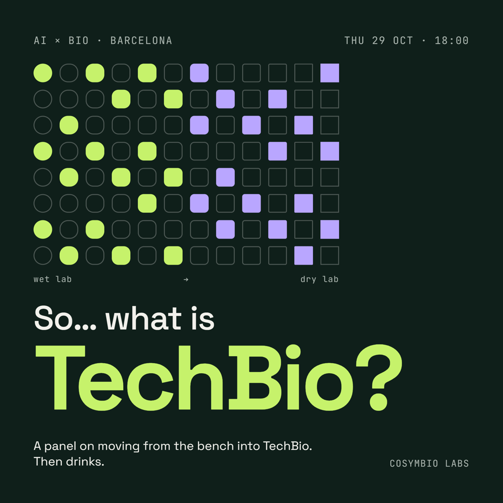 Cover of So… what is TechBio? An AI x Bio evening in Barcelona