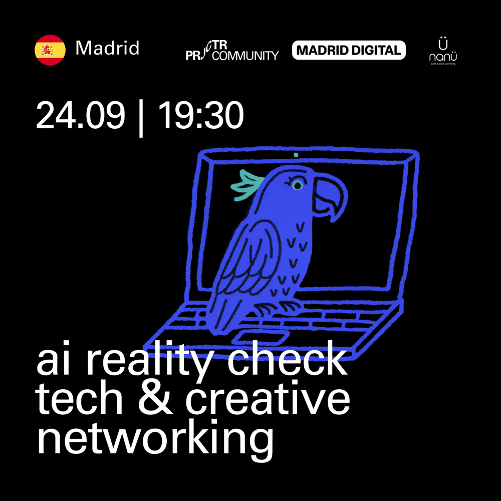 Portada de Madrid. AI Reality Check Tech & Creative Networking