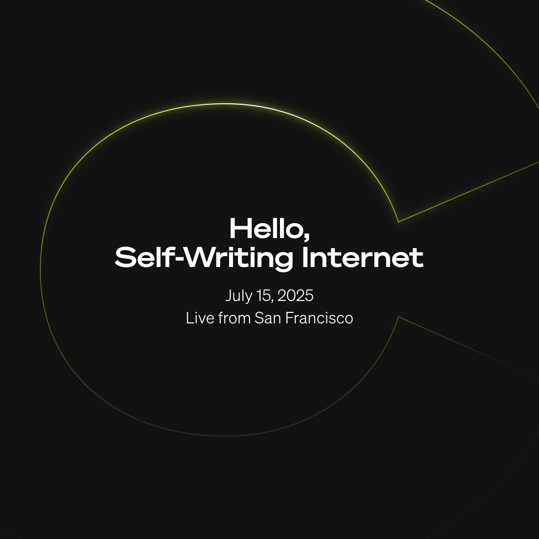 Hello, Self-Writing Internet