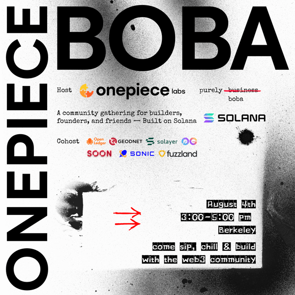 OnePiece Boba @ SBC’25