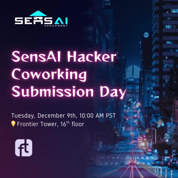SensAI Hacker Coworking Submission Day! - Open Registration