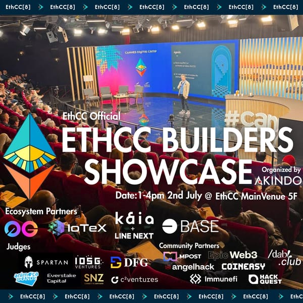 $3K Audience Rewards💰 EthCC Builders Showcase🦄 $13K in Prizes | EthCC 5th Floor | Base,0G,IoTex,Kaia | EthCC Ticket Required