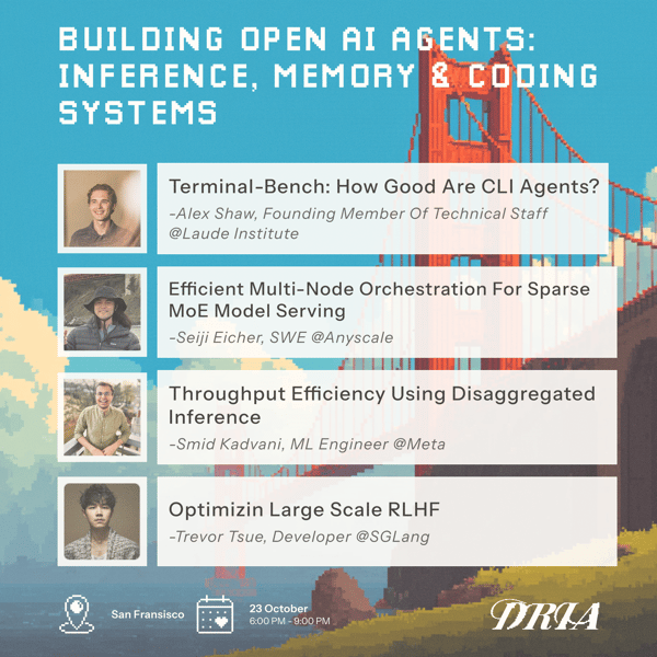 Building Open AI Agents: Inference, Memory & Coding Systems