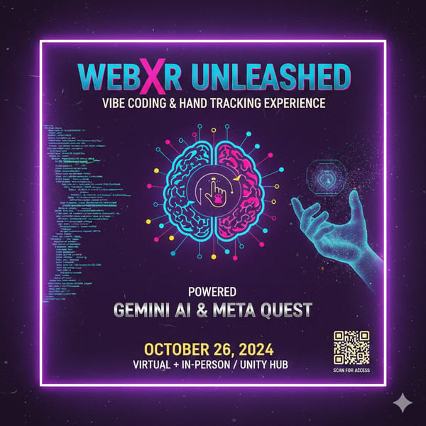 Vibe Coding Unity & WebXR with Gemini & Hand Tracking with Meta Quest