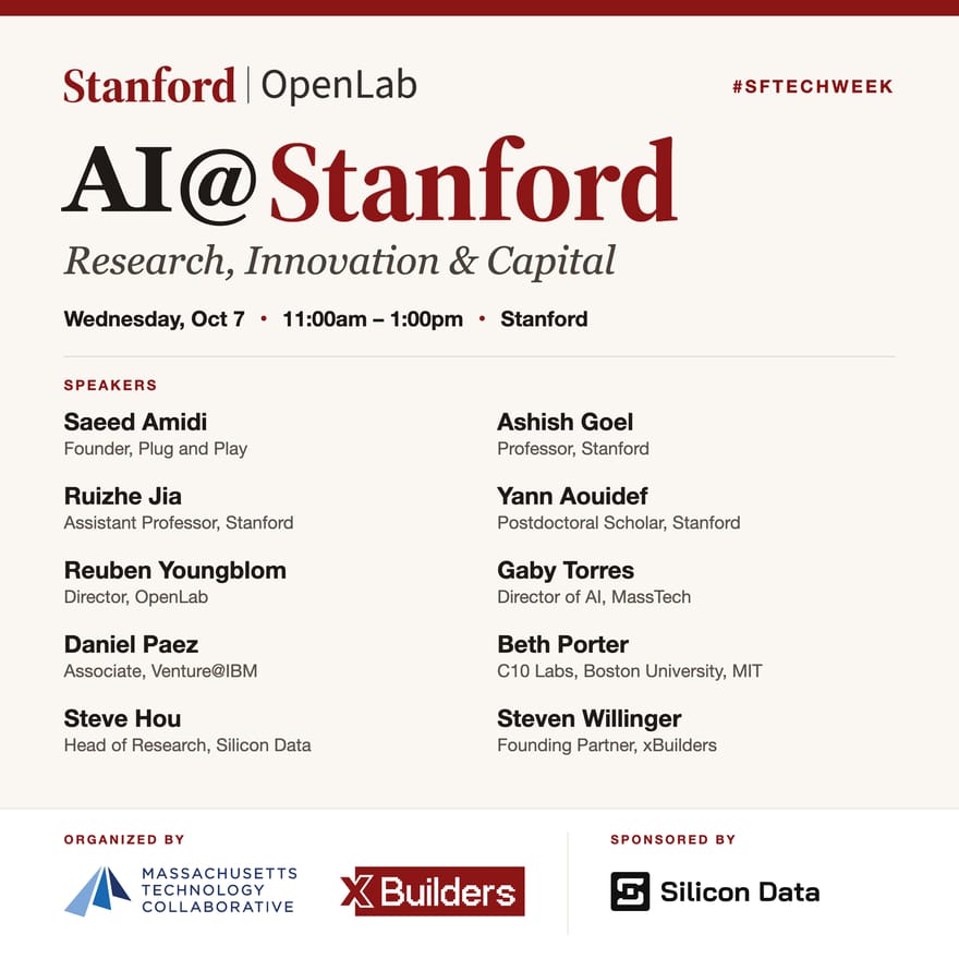 AI@Stanford: Research, Innovation & Capital - #SFTechWeek