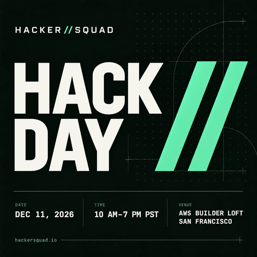 HackerSquad Hack Day at AWS Builder Loft