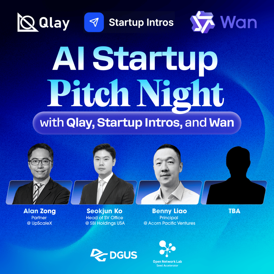 AI Startup Pitch Night with Qlay, Startup Intros, and Wan