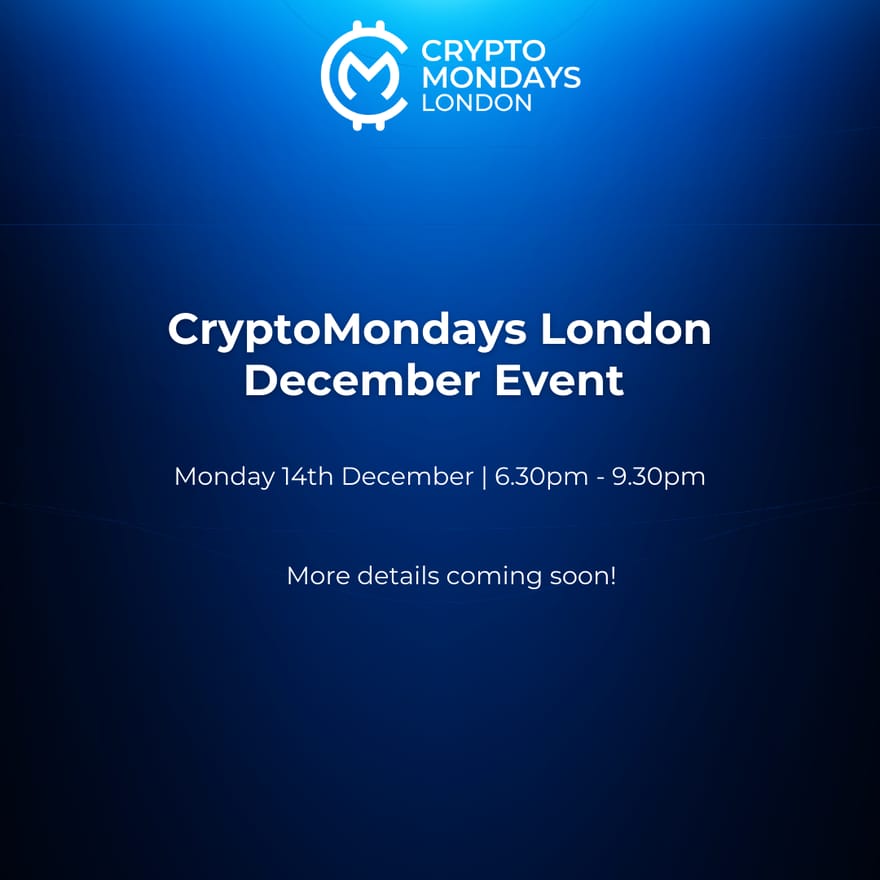 CryptoMondays London December Event