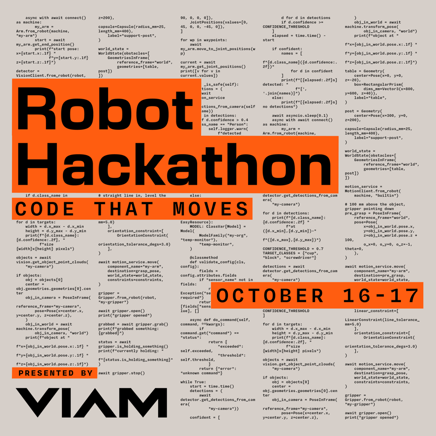 Robot Hackathon: Code That Moves