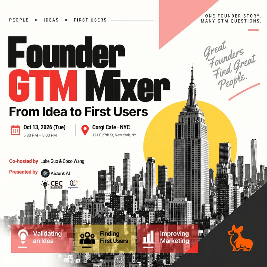 Founder GTM Mixer: From Idea to First Users