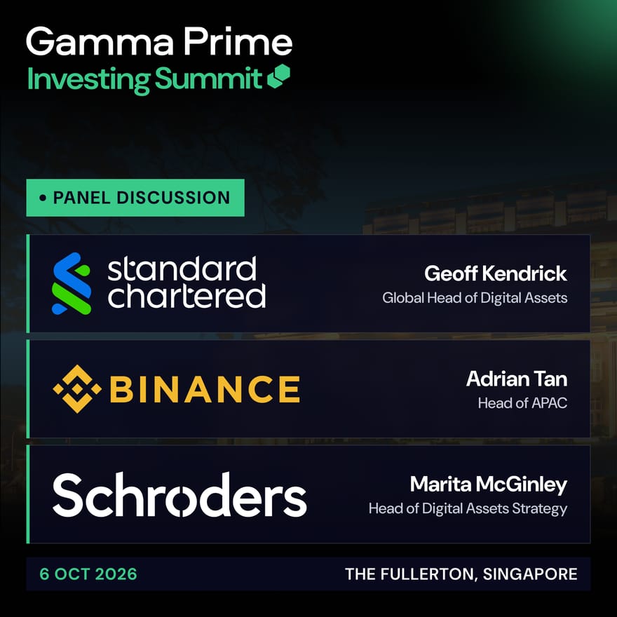 Evening Chat with Standard Cartered, Binance and Schroders 🇸🇬 (In Person)