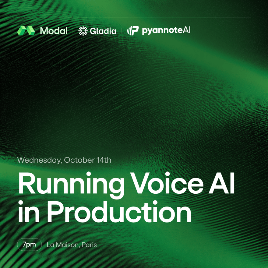 Voice AI Meetup — pyannoteAI x Gladia x Modal