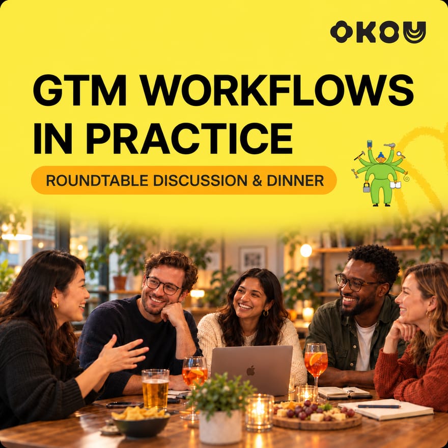 GTM Workflows in Practice: Roundtable Discussion & Dinner