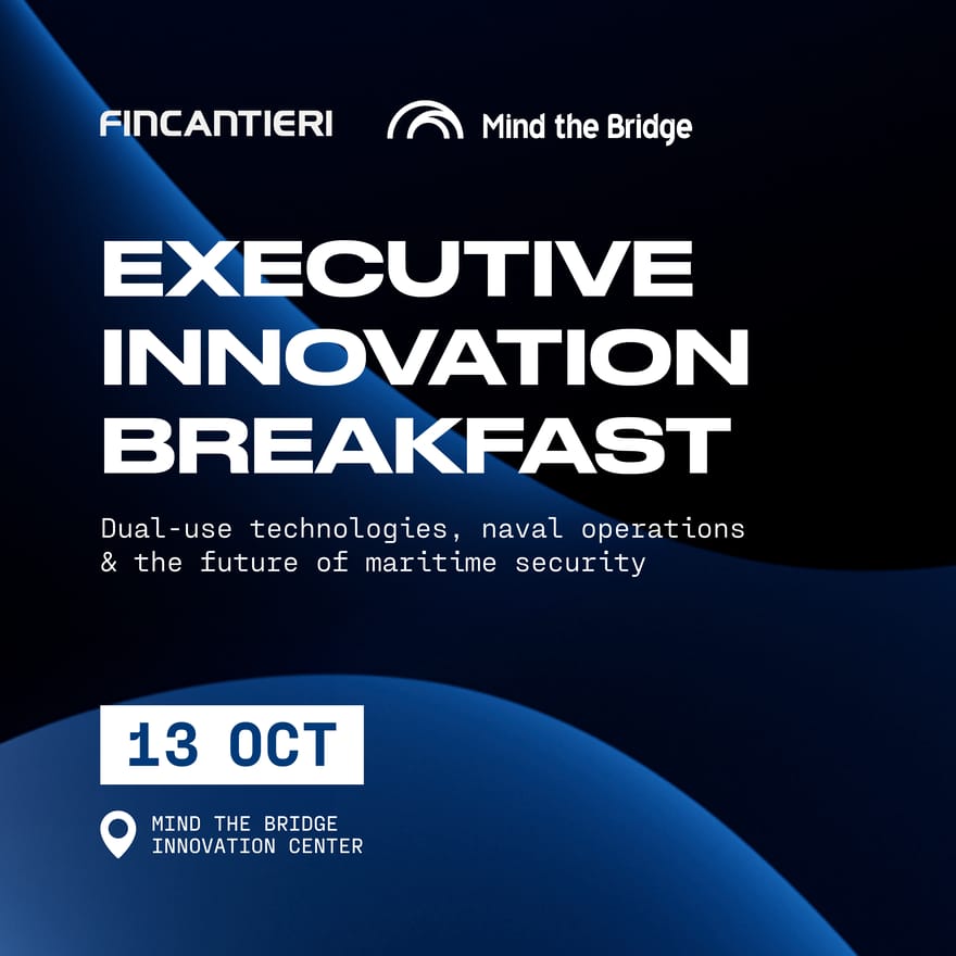 EXECUTIVE INNOVATION BREAKFAST WITH FINCANTIERI: Dual-use technologies, naval operations and the future of maritime security