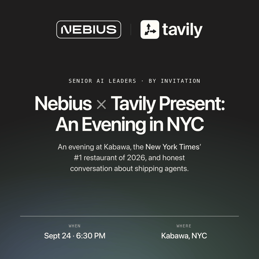 Private AI Leaders Dinner NYC w/ Nebius & Tavily