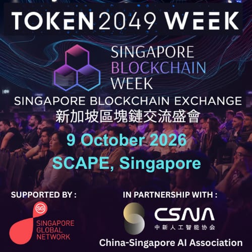 Singapore Blockchain Exchange - Artificial Intelligence Track (TOKEN2049 Singapore Edition)