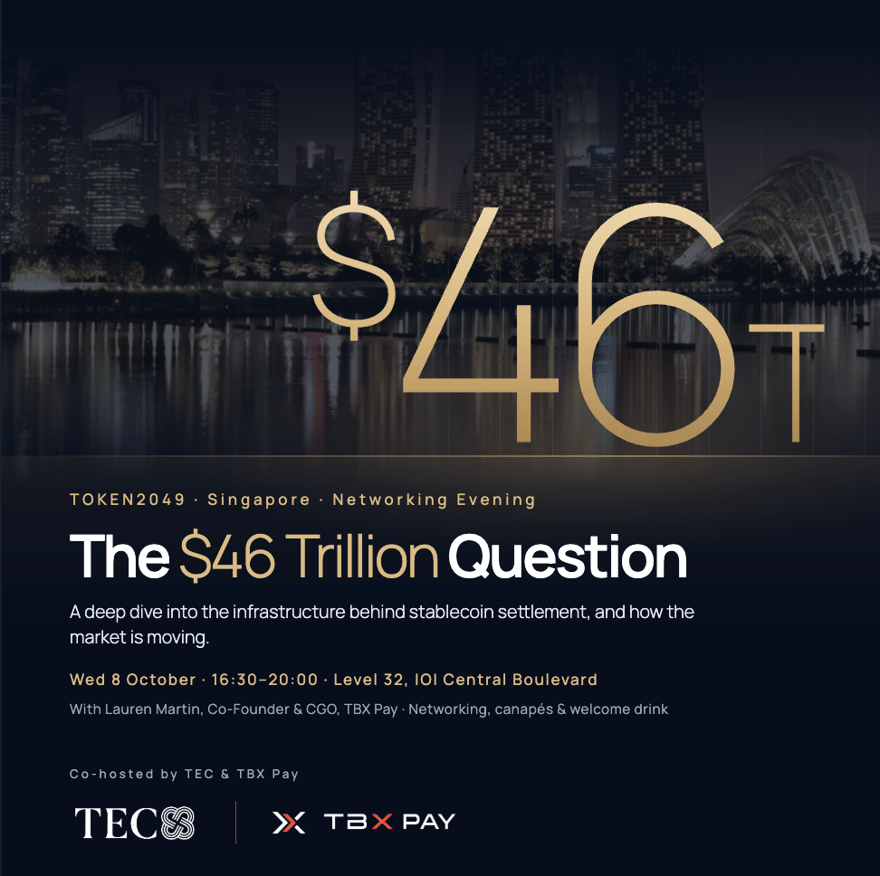 Token2049 Networking Evening with TEC & TBX Pay