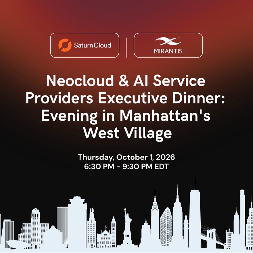 Neocloud & AI Service Providers Executive Dinner: Evening in Manhattan's West Village
