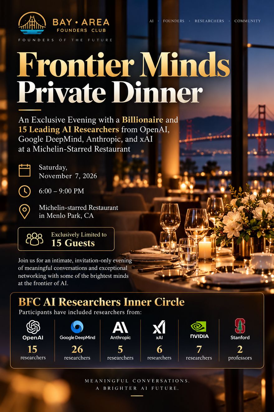 Frontier Minds Private Dinner with a Billionaire