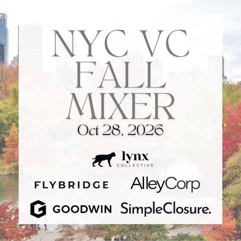 NYC VC Investors - Fall 2026 Mixer