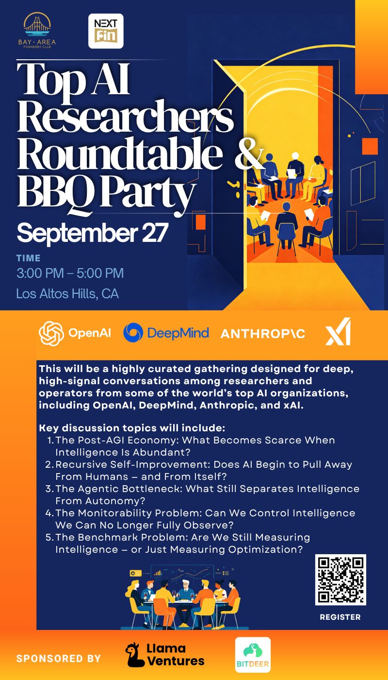 Top AI Researchers Roundtable & BBQ Party in Los Altos Hills