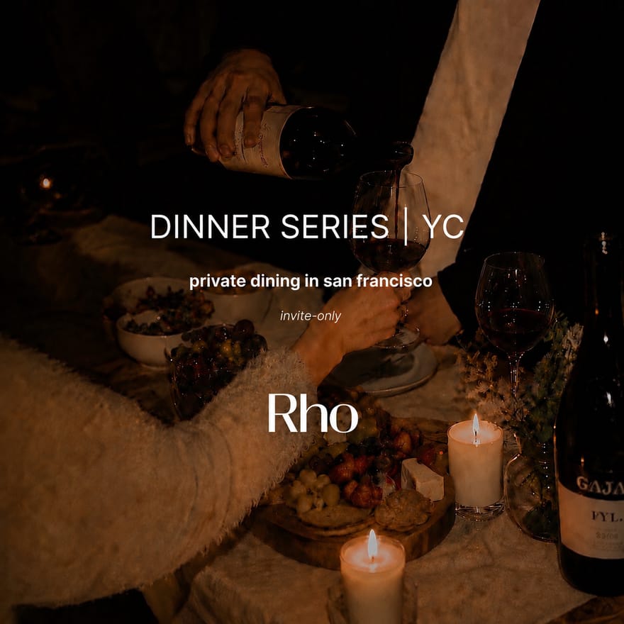 YC Founders Table: A Private Dinner with Rho