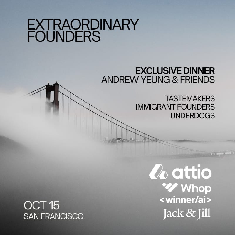 Extraordinary Founders Dinner (hosted by Andrew Yeung)