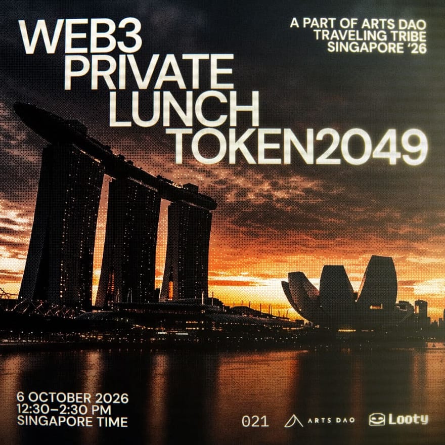 Web3 Private Lunch - Token2049 : Arts DAO