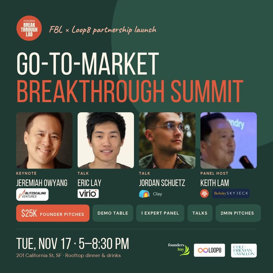 🚀 GTM Breakthrough Summit | $25K Founder Opportunity