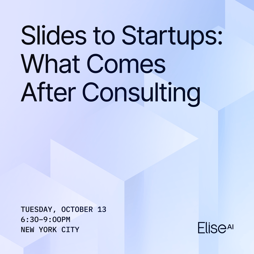 Slides to Startups: What Comes After Consulting