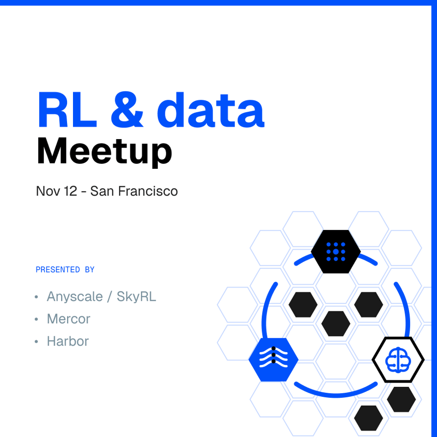 RL & data meetup: SkyRL x Mercor x Harbor