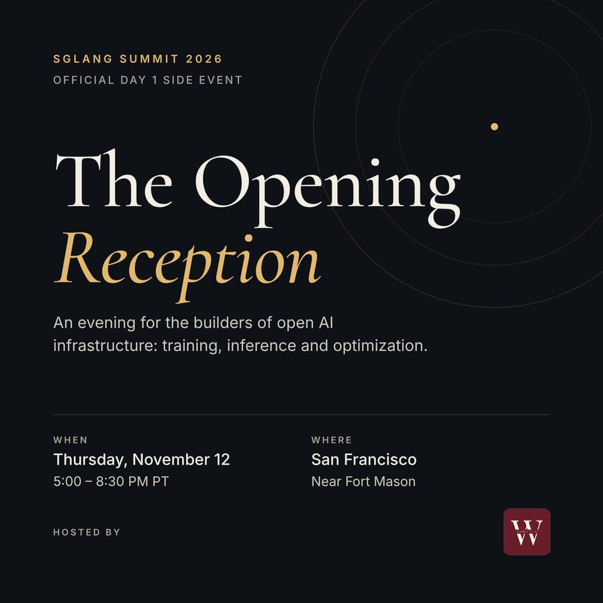 SGLang Summit Opening Reception by Crusoe & Women in AI