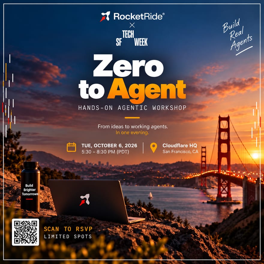 Zero to Agent: Hands-on Agentic Workshop with RocketRide, #SFTechWeek