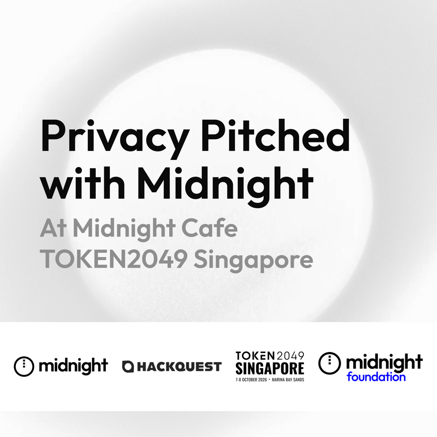 Privacy Pitched with Midnight @ TOKEN2049 Singapore