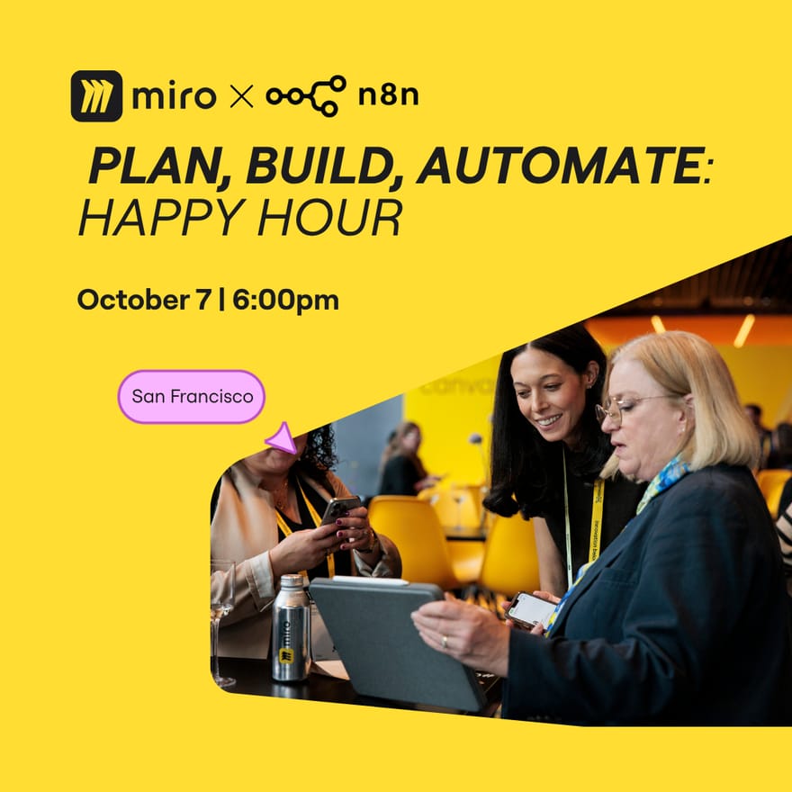 Plan, build, automate: Miro x n8n happy hour